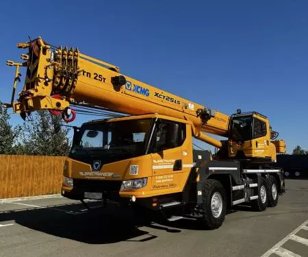 Аренда автокрана-вездеход 6x6, 25 тонн, стрела 49.7 метров