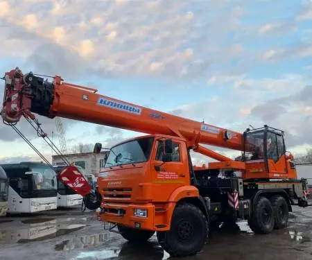 Аренда автокрана-вездеход 32 тонны, 33 метра